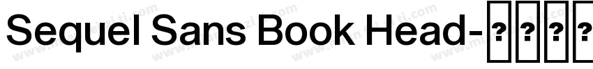 Sequel Sans Book Head字体转换